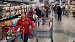 Gráfica económica mostrando la estabilidad de precios en el mercado mayorista de Estados Unidos.