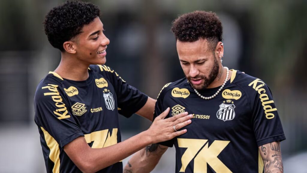 Neymar y Robinho Jr