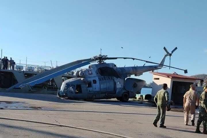 Accidente helicóptero Marina Mazatlán
