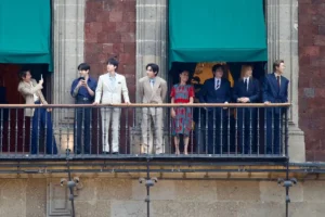 BTS en Palacio Nacional para reunirse con la presidenta