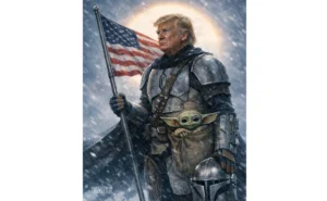 Trump como Mandalorian