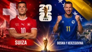 Alineaciones Suiza vs Bosnia