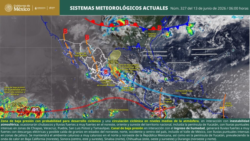 Clima hoy 13 junio