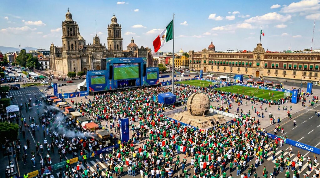 Fan Fest en el Zócalo