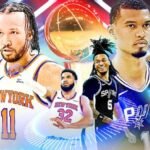 ¡Guerra de gigantes en la NBA! Los enrachados Knicks buscan romper su maldición de 53 años ante el fenómeno Wembanyama y los Spurs