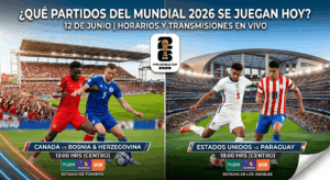 partidos mundial 12 junio