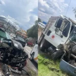Fuerte pánico carretero por pesado camión que aplastó vehículos en el Estado de México