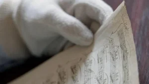 manuscrito inédito de Mozart