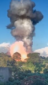 Explosión almacén pirotecnia Cuernavaca