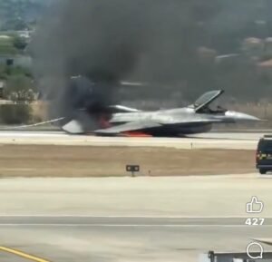 F-16 incendia Grecia