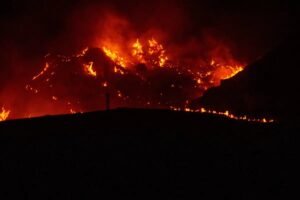 Incendio en Almería España