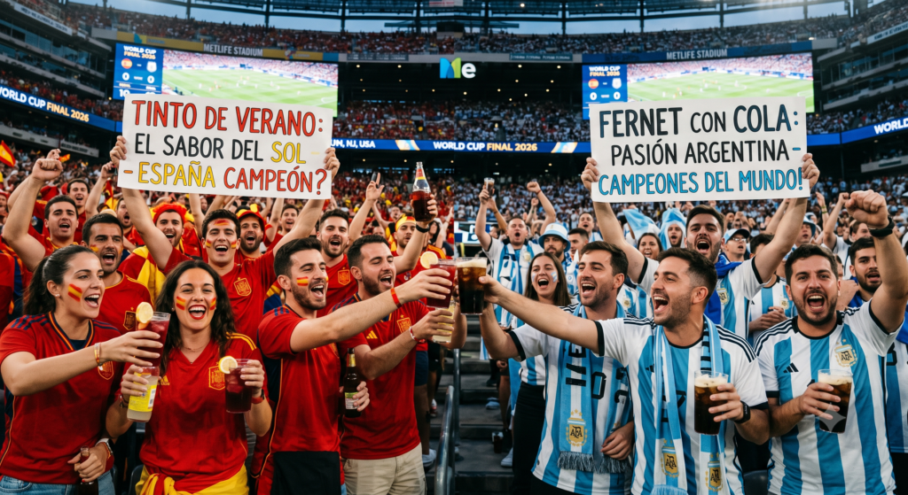 Tinto de verano vs Fernet con cola final Mundial 2026