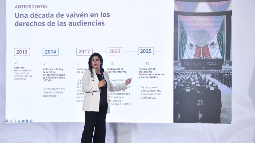 Luisa María Alcalde niega censura en lineamientos para audiencia