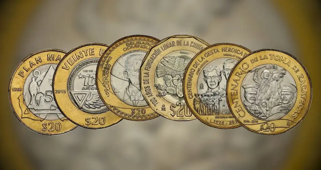 monedas de 20 pesos del Mundial 2026
