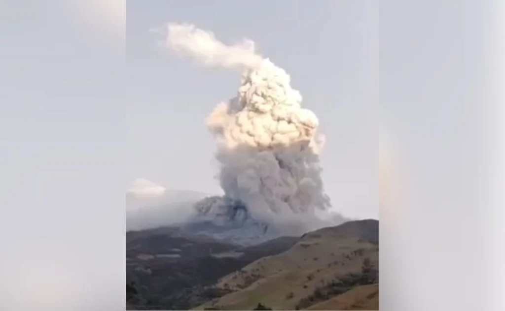 tras sismo, volcán Puracé