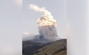 tras sismo, volcán Puracé
